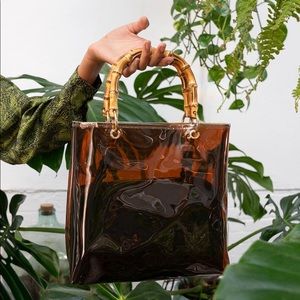 Topshop Mercy TPU Bamboo Tote Bag